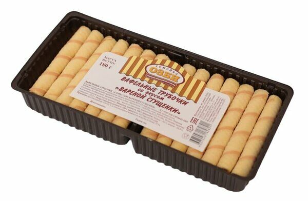 Вафельные трубочки Семейка Озби со вкусом вареной сгущенки