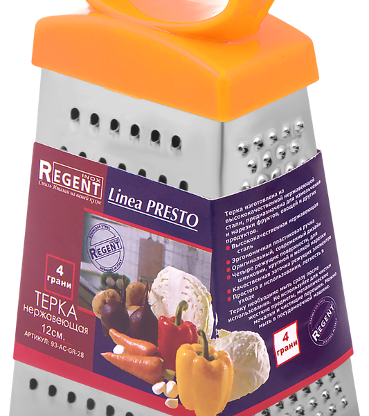 Терка REGENT INOX 12см нержавеющая сталь Арт. 93-AC-GR-28