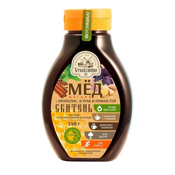 Сбитень медовый с прополисом, травами и пряностями, «Столбушинский продукт»