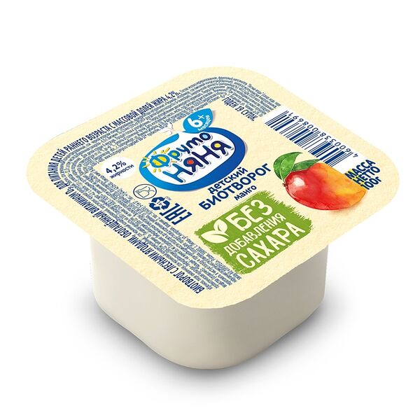 Биотворог манго ТМ Фруто няня