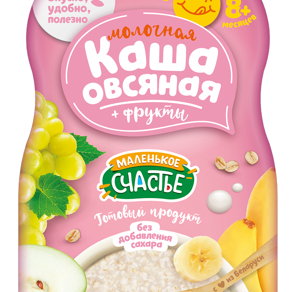 Молочная каша овсяная + фрукты 111гр ДП Маленькое счастье