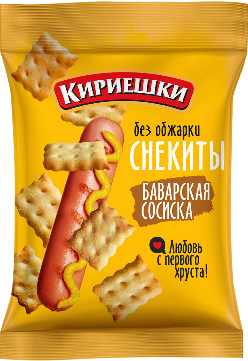 

Крекер Кириешки Снекиты баварская сосиска 60 г