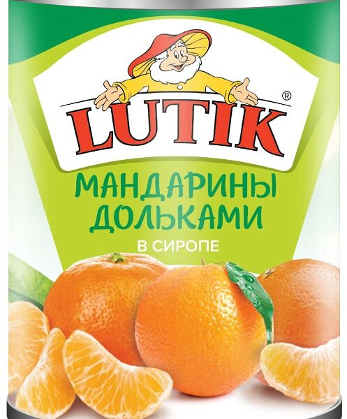 Мандарины Lutik дольки в сиропе 314мл