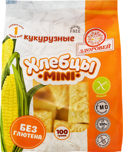 

Хлебцы хрустящие кукурузные Здоровей мини 100 г