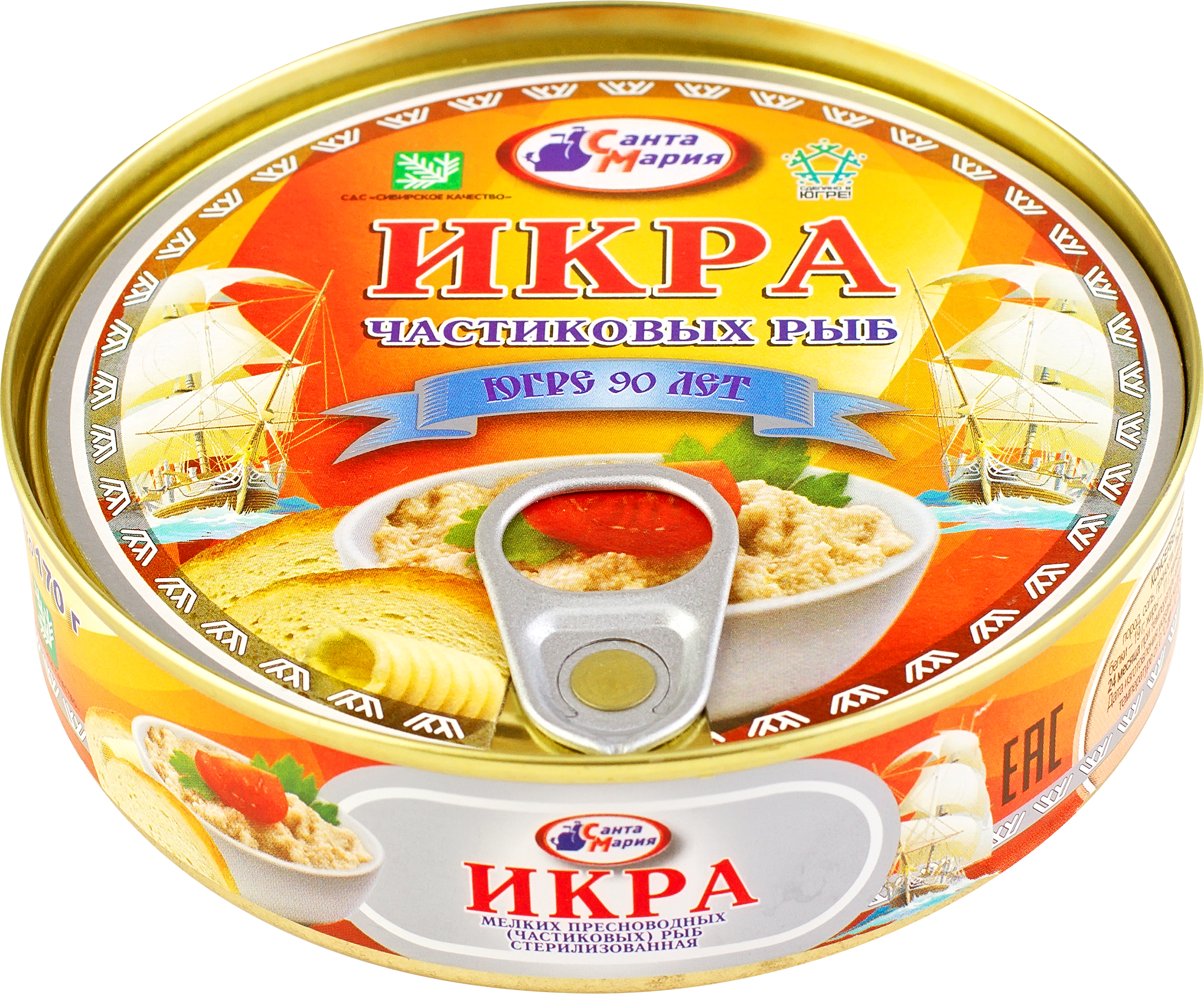 

Икра частиковых рыб САНТА МАРИЯ, 170г