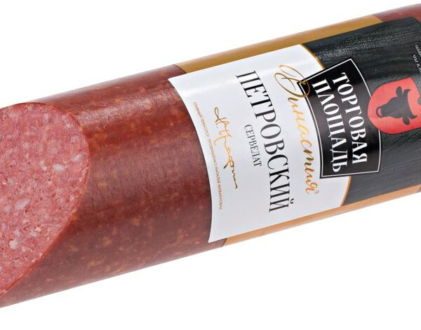 Колбаса ТОРГОВАЯ ПЛОЩАДЬ сервелат Династия Петровский в/к в/у