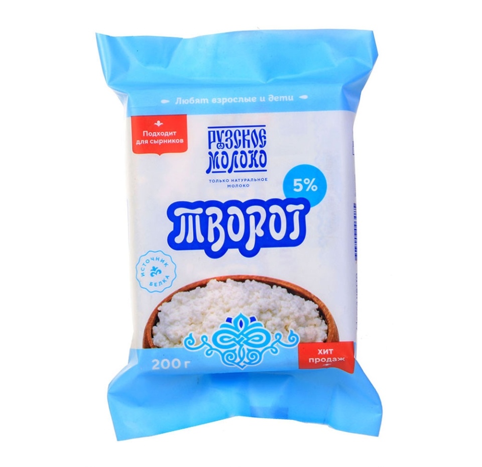 

Творог Рузское молоко 5% 200 г
