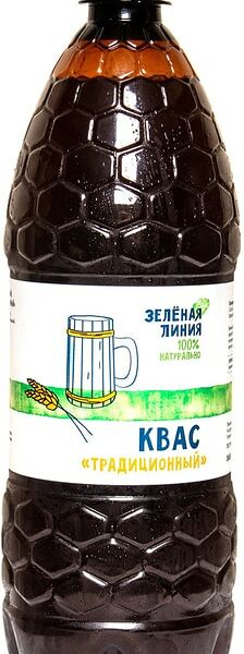 Квас Зеленая Линия Традиционный 1л