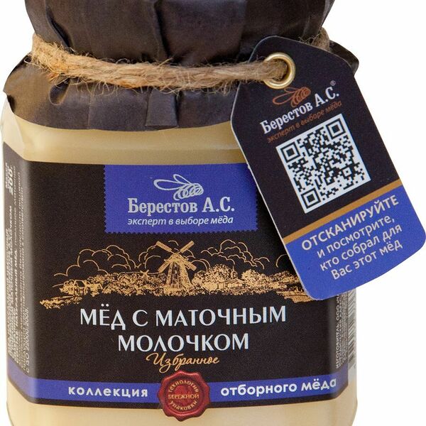 Мёд Берестов А.С. Избранное с натуральным маточным молочком