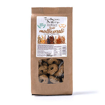 Таралли Интеграли Tentazioni pugliesi мука из неочищенного зерна с оливковым маслом первого холодного отжима 200г, Италия