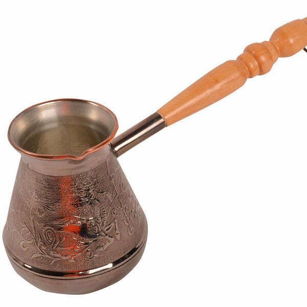 Турка-кофеварка медная