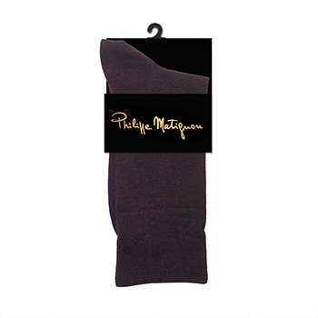 

Носки мужские Philippe Matignon MicroModal с кашемиром бордовые р. 39-41