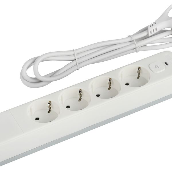 Сетевой фильтр ЭРА 3м, 10А, 4 розетки с USB, Арт. Б0059573