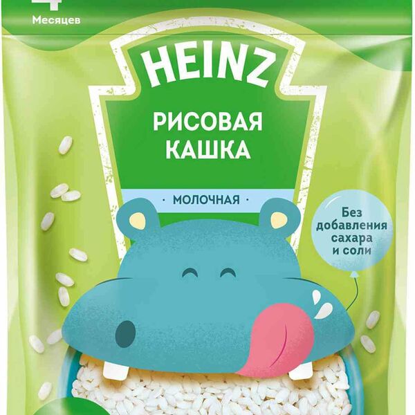 Каша молочная Heinz Рисовая, с 4 месяцев