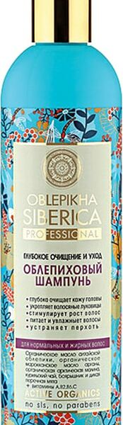 Шампунь Natura Siberica Oblepikha Siberica Облепиховый для нормальных и жирных волос 400мл