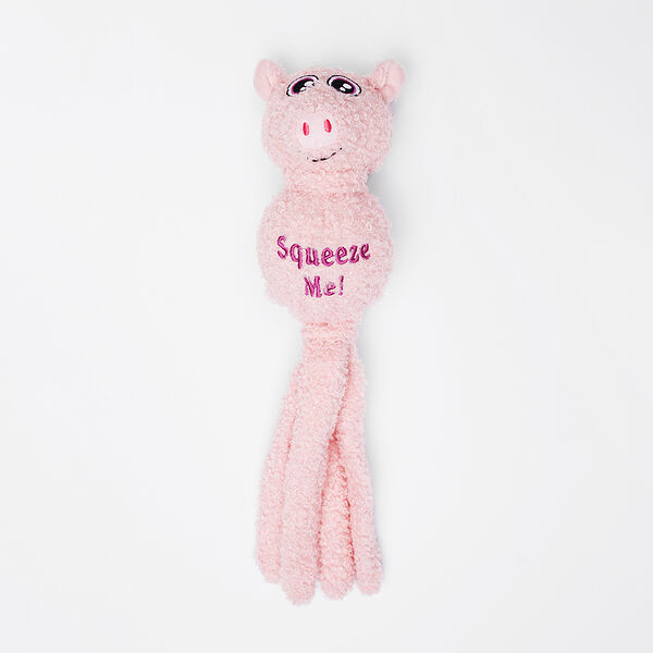 Игрушка для собак Поросенок с мячом, 37 см