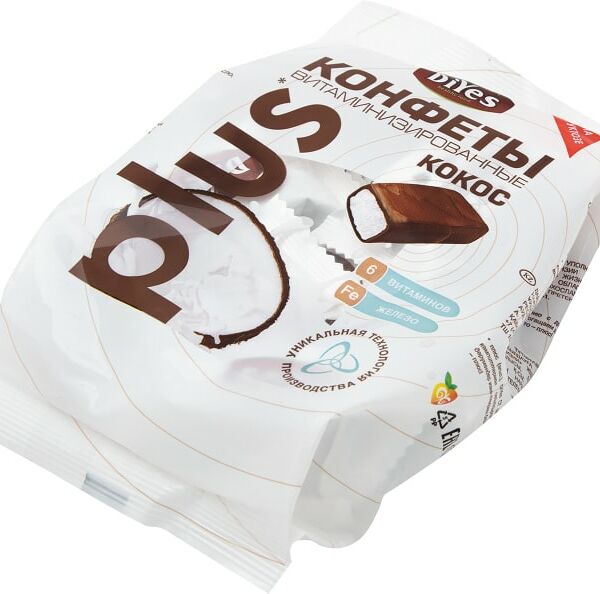 Конфеты DiYes Кокосовые на фруктозе 200г