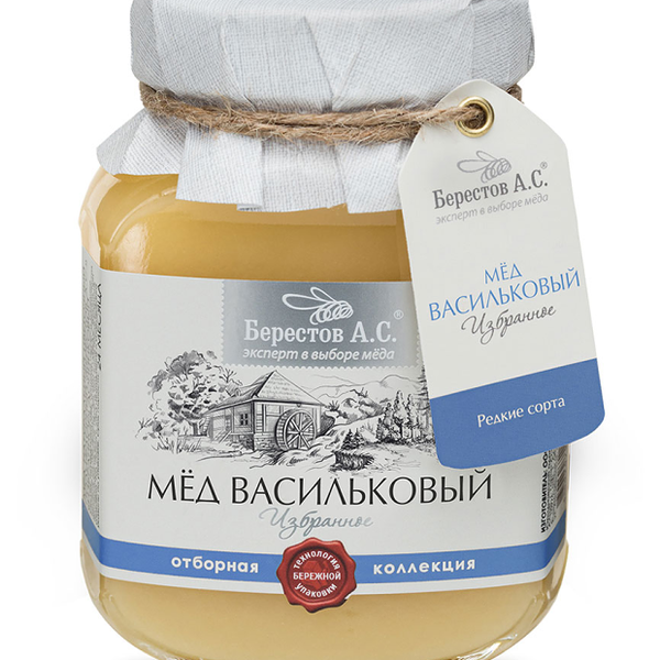 Мёд натуральный Берестов А.С. цветочный полифлорный Васильковый