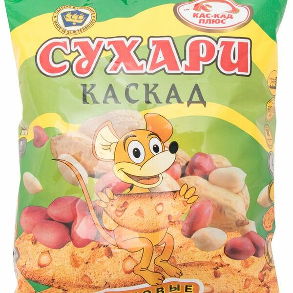 Сухари Каскад Ореховые 300 г