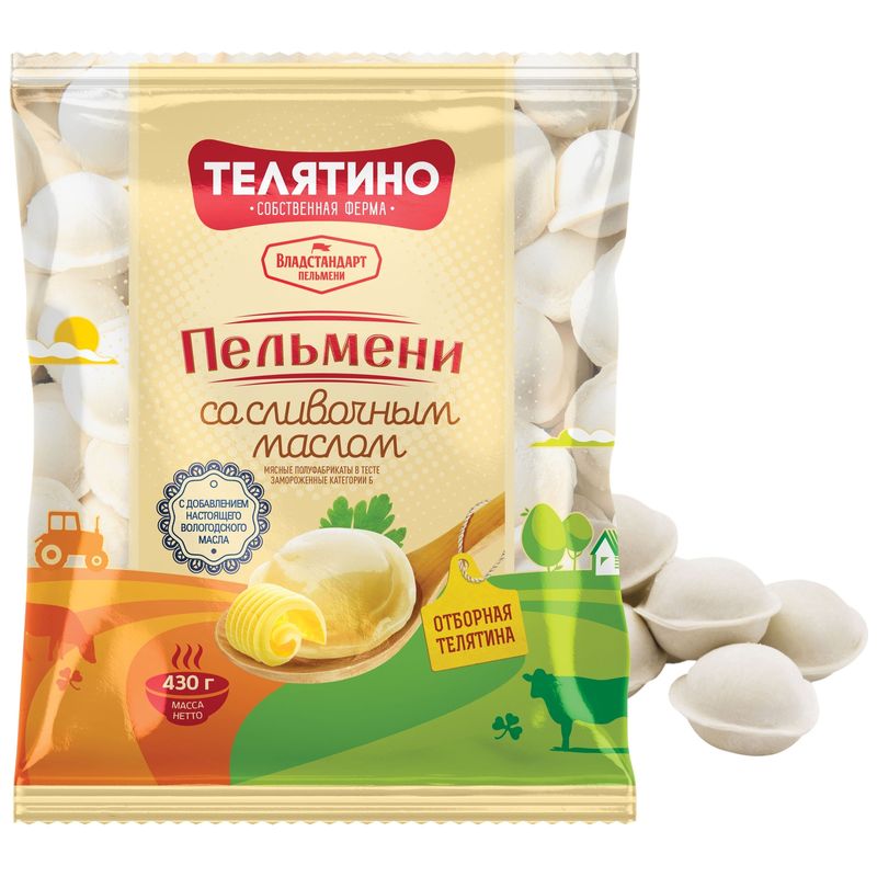 

Пельмени Телятино со сливочным маслом 430 г
