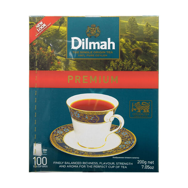 Чай Dilmah Цейлонский, черный, 100 пакетиков, 200г
