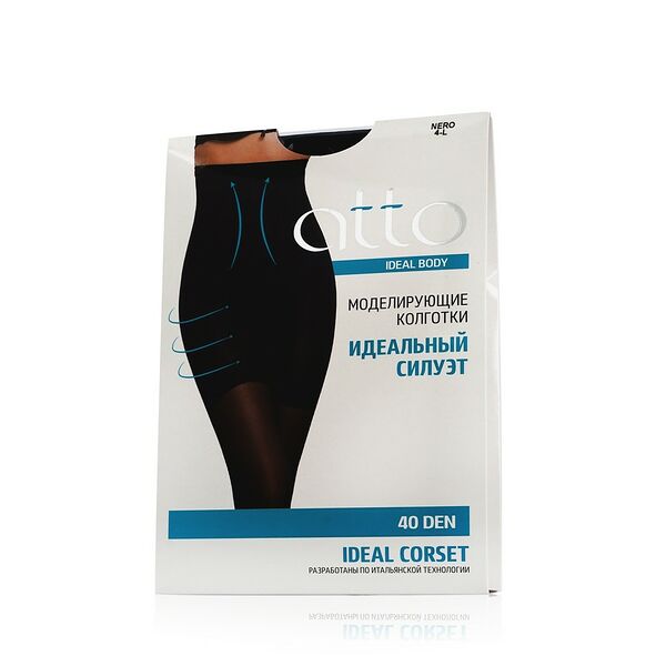 Женские колготки Atto Ideal Body Corset 40den Nero 4 размер