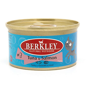 Корм для кошек BERKLEY №3 Тунец с лососем в соусе банка