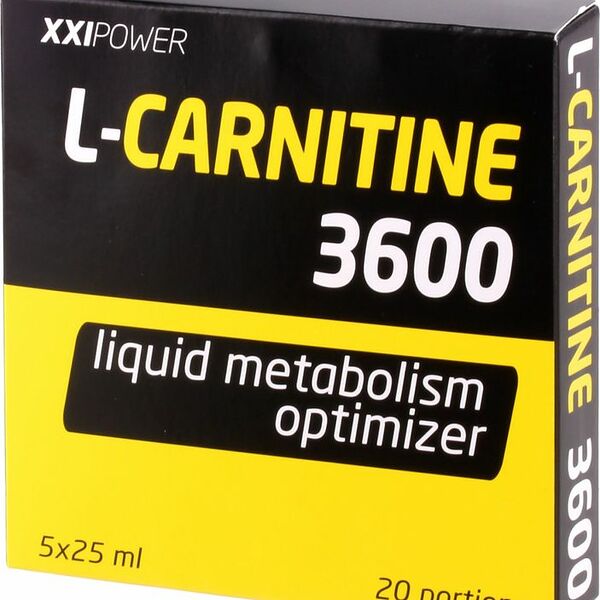 Напиток XXI Power L-Carnitine 3600, 125 мл (25 х 5 шт)