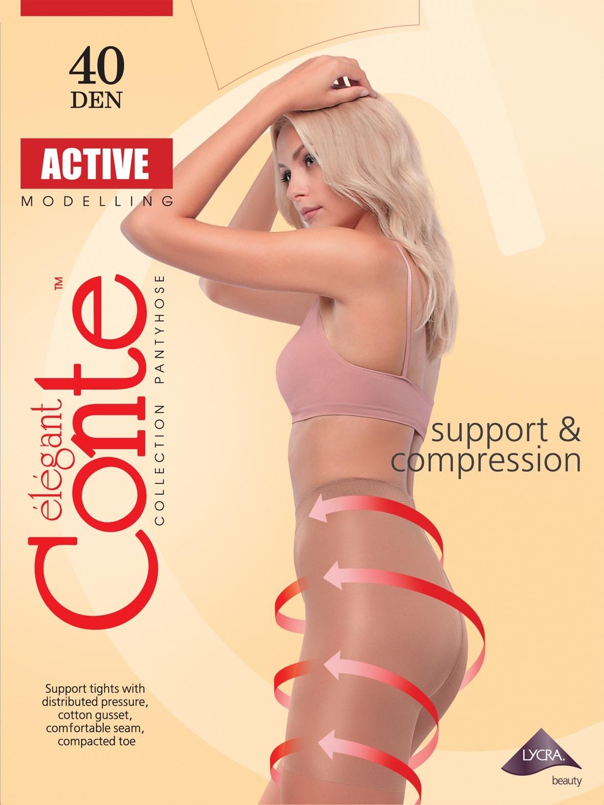 

Колготки женские Conte Elegant Active 40 Den Natural 2-S