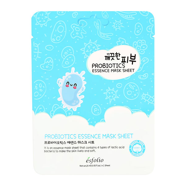 Маска для лица Esfolio с эссенцией пробиотиков смягчающая 25 мл