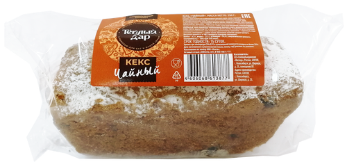 

Кекс ТЕПЛЫЙ ДАР Чайный, 250г