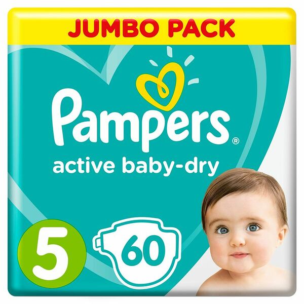 Подгузники Pampers Active Baby-Dry р.5 11-16кг, 60шт