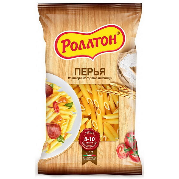 Макаронные изделия Перья ТМ Роллтон  Готовить легко гр А 400г