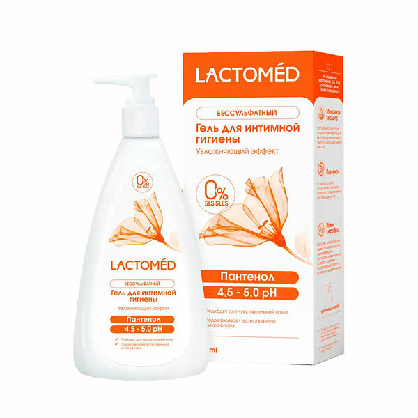 Гель для интимной гигиены Lactomed Увлажняющий Эффект Пантенол