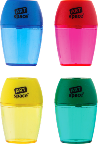 

Точилка ARTSPACE 1 отверстие, пластиковая, контейнер, 1шт в ассортименте Арт. SHP206_1997