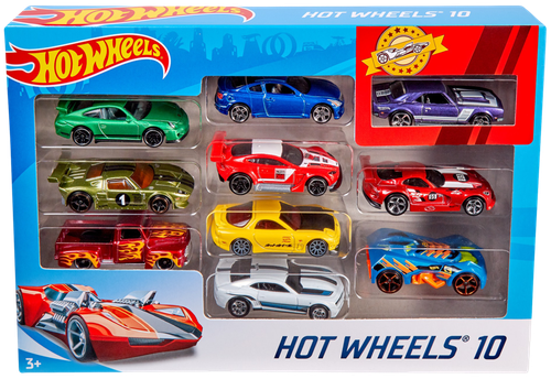 

Набор машинок Hot Wheels 1:64 коллекционных, литых, арт. 54886, 10 шт