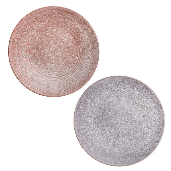 Millimi матера тарелка десертная 24см, керамика, 2 цвета