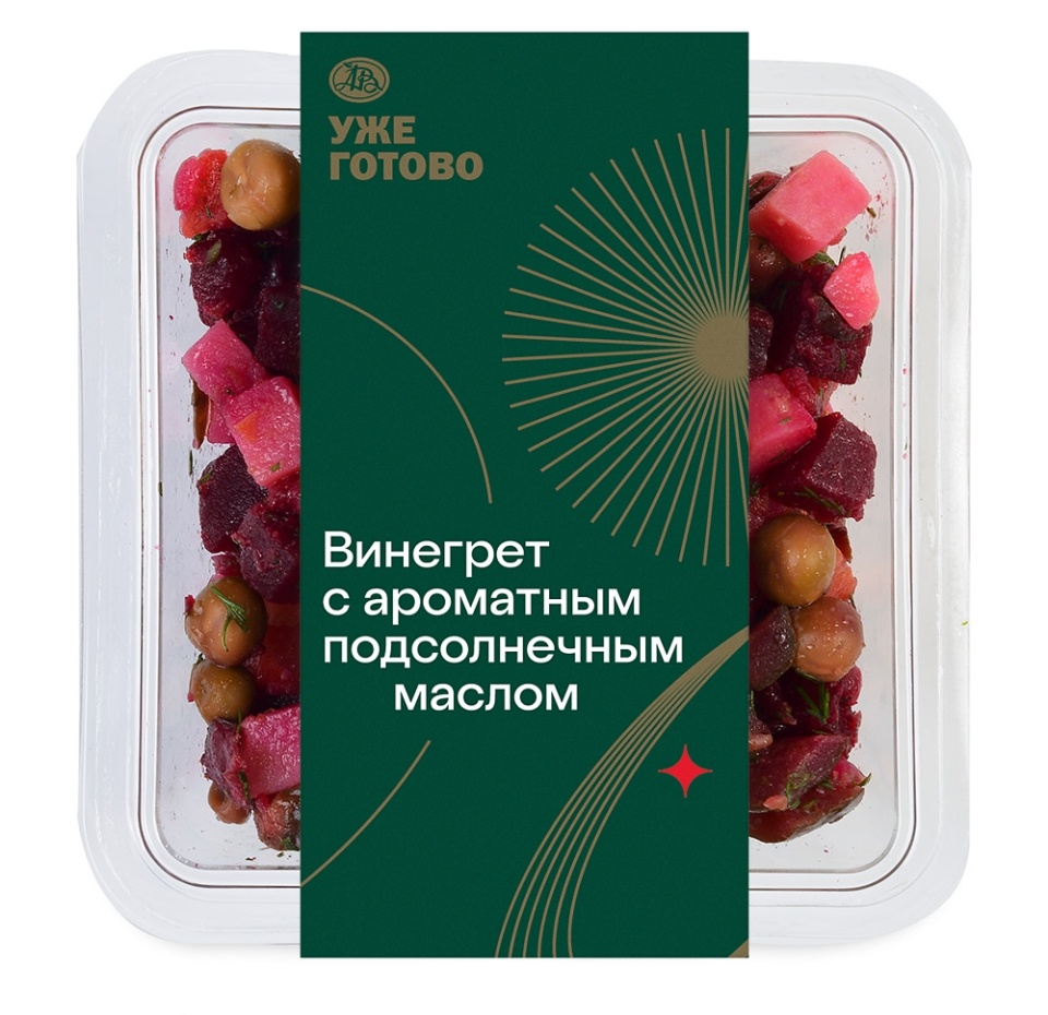 

Винегрет с ароматным подсолнечным маслом Уже Готово 200 г