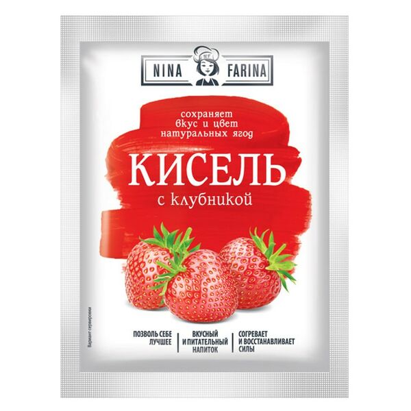 Кисель быстрого приготовления с клубникой 110г