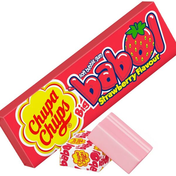 Жевательная резинка Chupa Chups Big Babol Клубника 21г