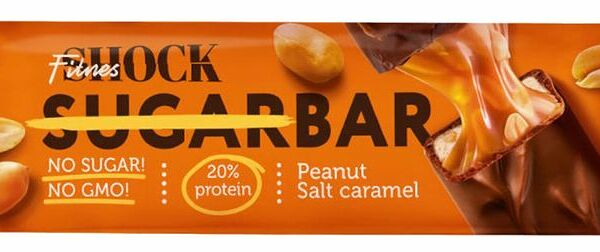 Батончик глазированный Fitnes Shock соленая карамель 50 г