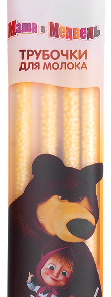 Трубочки для молока Маша и Медведь банан, без змж