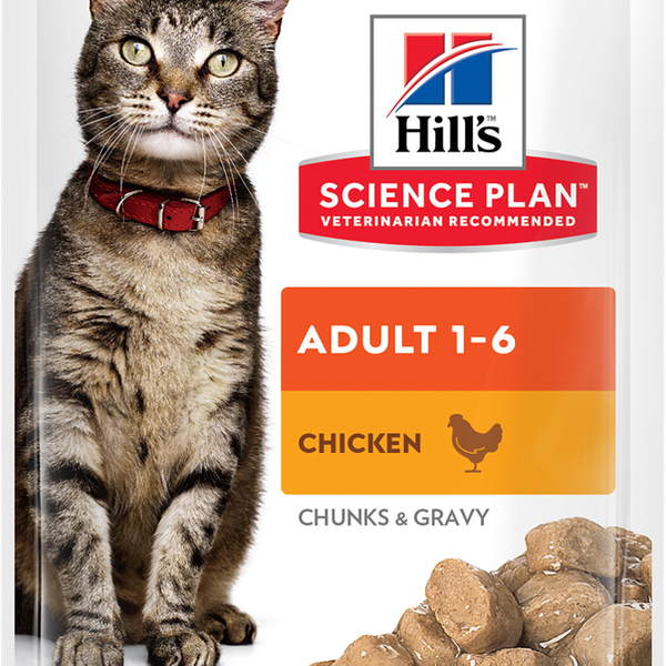 Влажный корм для кошек Hill's Science Plan adult 1-6 Chicken курица 85 г