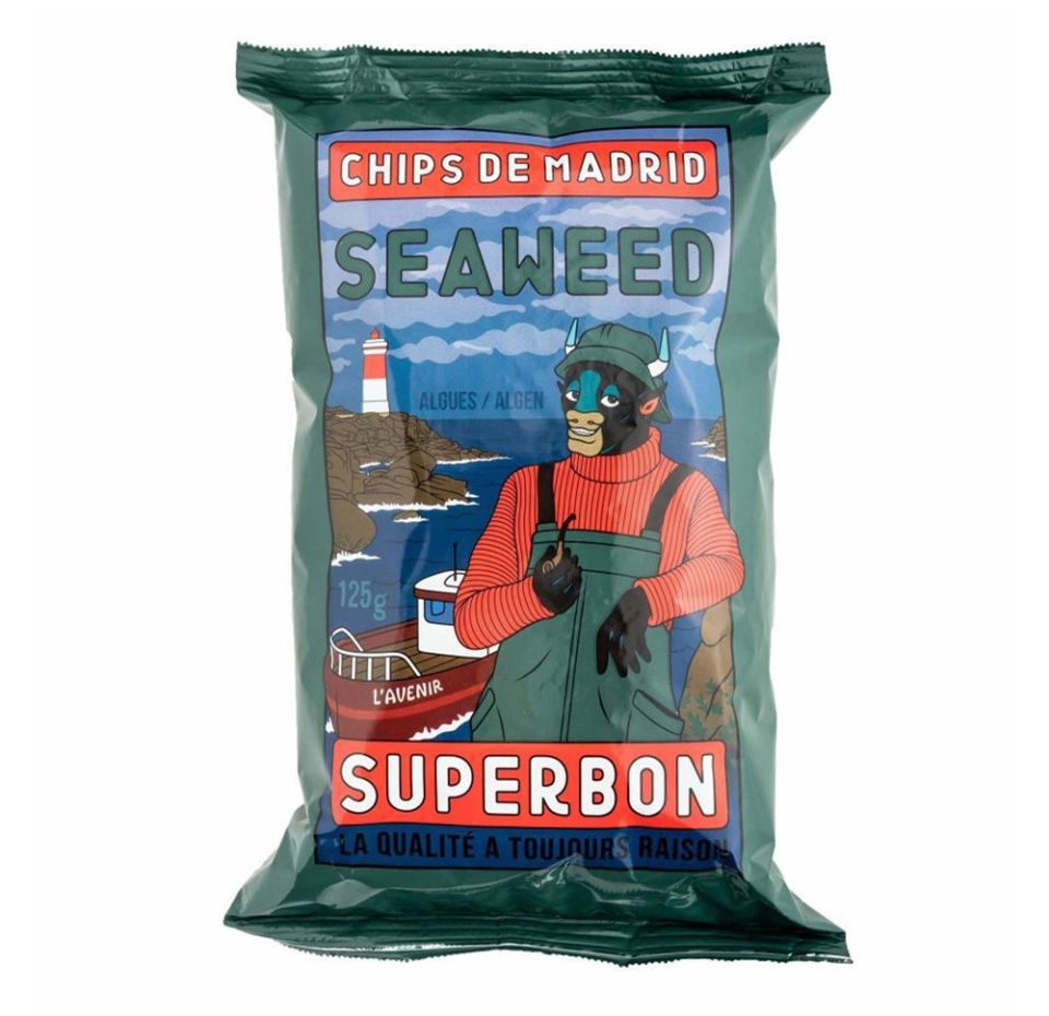 

Чипсы картофельные с морскими водорослями, Superbon, 125 г, Испания