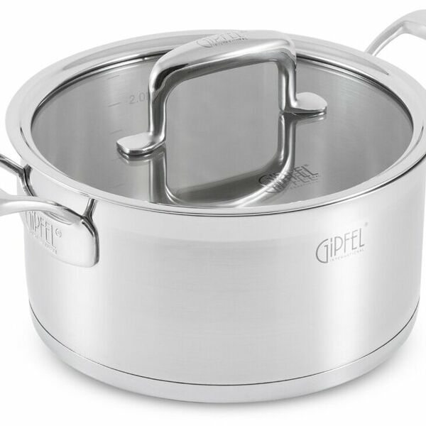 Кастрюля GIPFEL Prestige, 7.4 л, диаметр 28 см