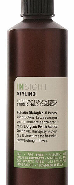 INSIGHT Эколак для волос сильной фиксации с хлопковым маслом, 250 мл
