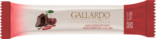 

Шоколад Gallardo горький с вишневой начинкой 25 г