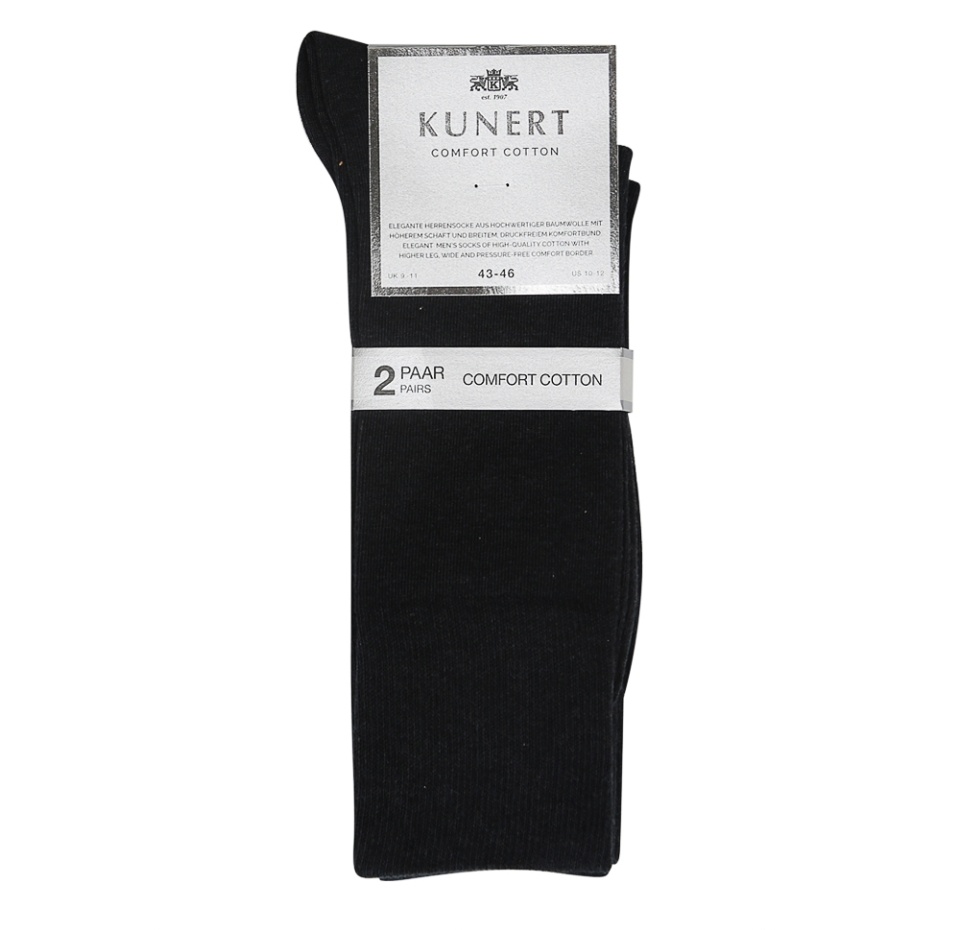 

Носки мужские Kunert Comfort cotton цвет серый, размер 43-46, 2 пары