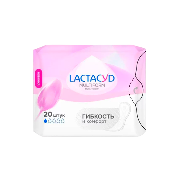 Прокладки Lactacyd Multiform ежедневные впитывающие, 20 шт