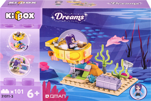 

Конструктор Kibox Подводная лодка 101 деталь арт. 31011-3